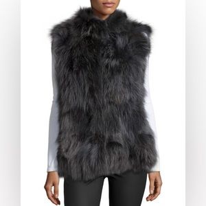 Pologeorgis Coyote Fur Patchwork Vest